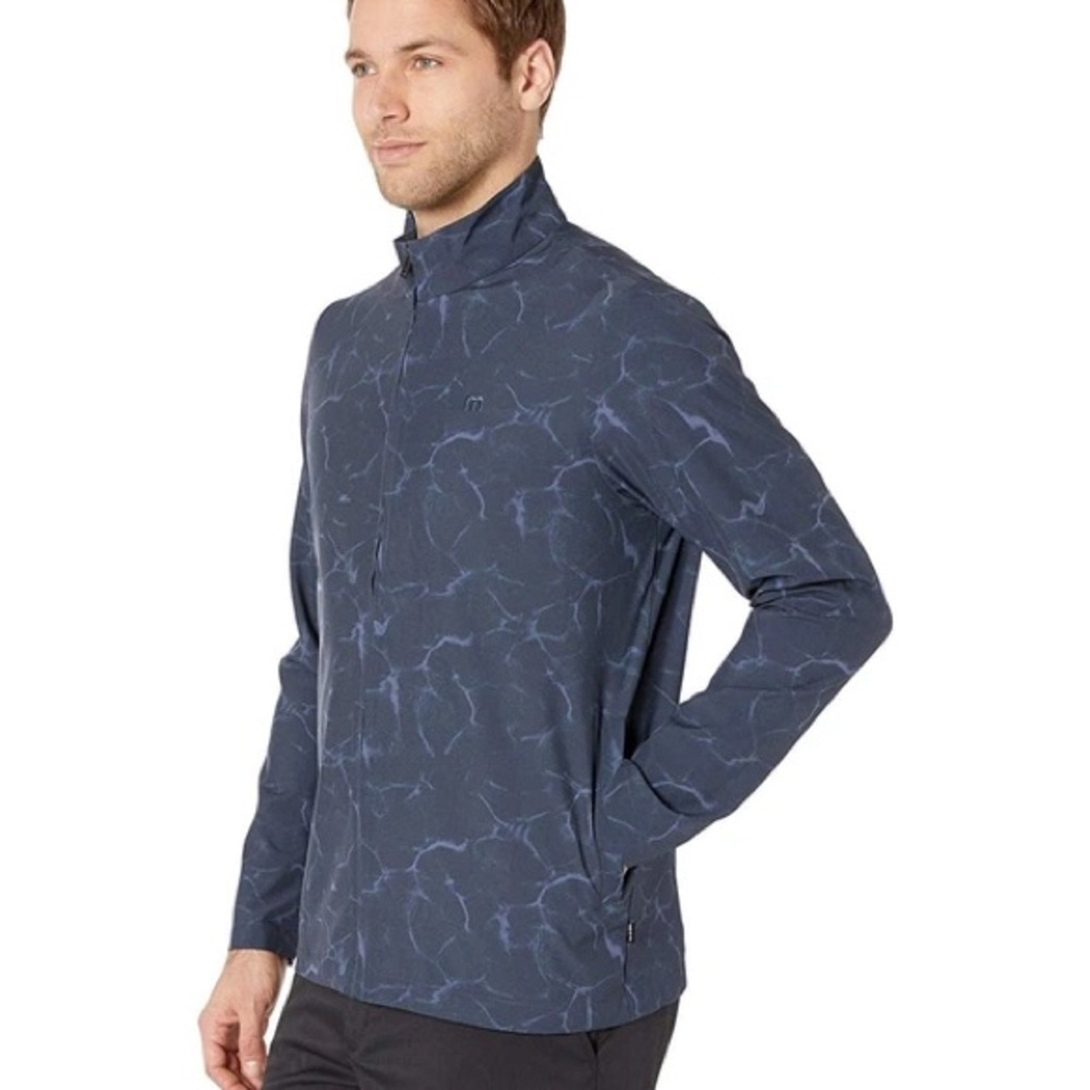 Travis Mathew Indigo Navy Patterned Windbreaker J… - image 7